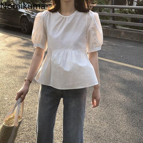 nomikuma korean sweet women doll shirt puff short sleeve o-neck blouse 2020 summer fashion blusas mujer de moda 6a285, White
nomikuma korean sweet women doll shirt puff short sleeve o-neck blouse 2020 summer fashion blusas mujer de moda 6a285, White