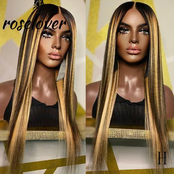 roselover highlight straight hair 13*6 lace front human hair wigs remy brazilian pre plucked bleached knots deep parting, Black;brown
roselover highlight straight hair 13*6 lace front human hair wigs remy brazilian pre plucked bleached knots deep parting, Black;brown