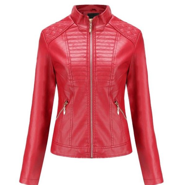 5 colors women designer jackets brand leather sweatshirts winter slim jacket zipper streetwear m-2xl available, Black;brown
5 colors women designer jackets brand leather sweatshirts winter slim jacket zipper streetwear m-2xl available, Black;brown