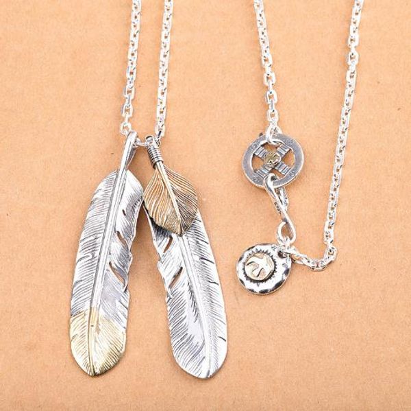 thai silver s925 sterling silver jewelry men's feather necklace hip hop european and american style exaggerated cool autumn winter acce
thai silver s925 sterling silver jewelry men's feather necklace hip hop european and american style exaggerated cool autumn winter acce