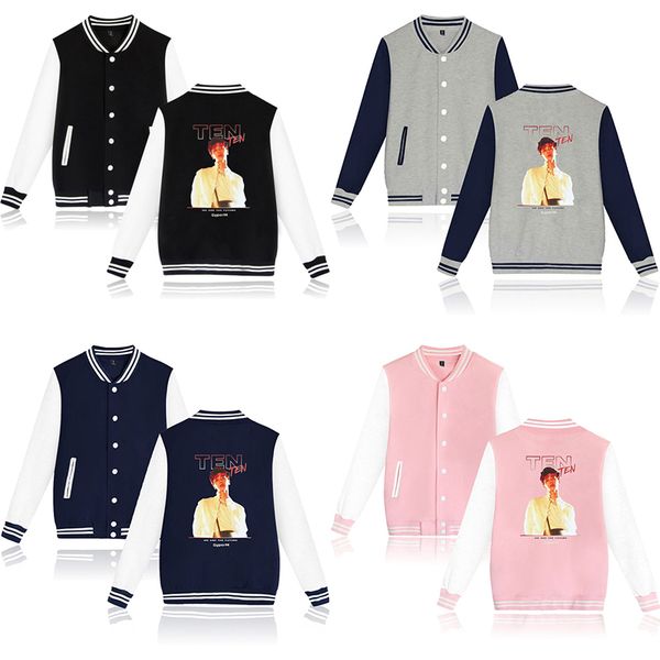 men's jackets ten super kpop baseball jacket coat fashion hip hop men women hoodie sweatshirts long sleeve male hoodies plus size, Black;brown
men's jackets ten super kpop baseball jacket coat fashion hip hop men women hoodie sweatshirts long sleeve male hoodies plus size, Black;brown