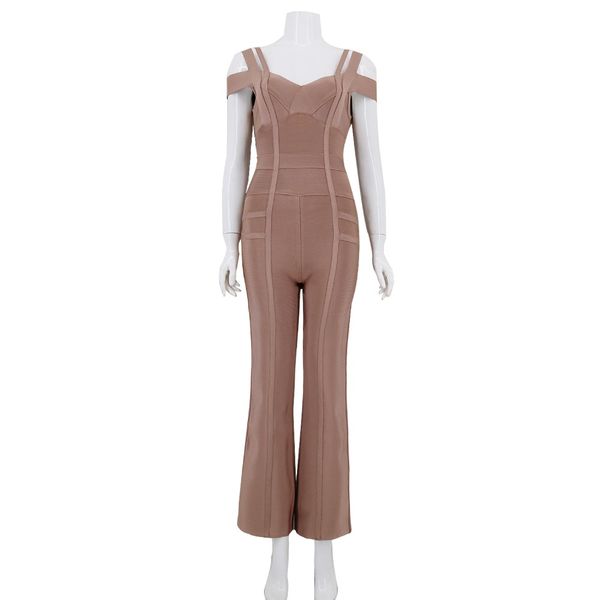 khaki color ladies hl bandage jumpsuits full length bodycon jumpsuits rayon celebrity fashion wear, Black;white
khaki color ladies hl bandage jumpsuits full length bodycon jumpsuits rayon celebrity fashion wear, Black;white