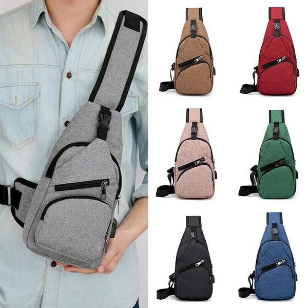 men's shoulder sling chest bag fashion trend usb charging anti-theft multicolor small shoulder handbags
men's shoulder sling chest bag fashion trend usb charging anti-theft multicolor small shoulder handbags