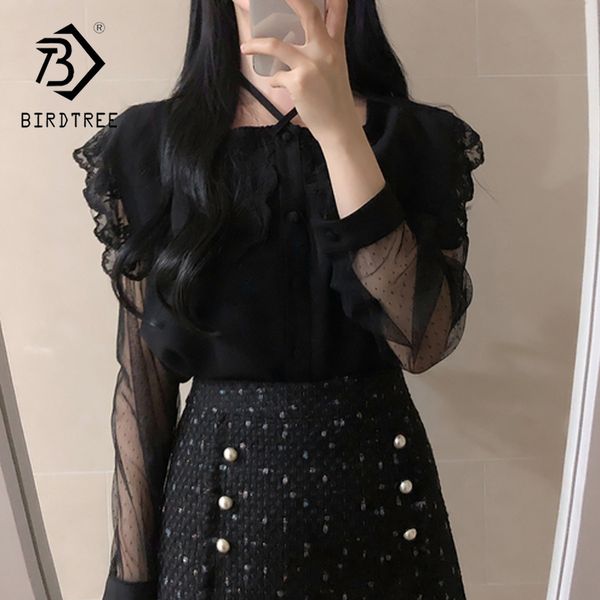 женщины элегантный сплайс кружева отложным воротником сетки с длинным рукавом рубашки твердые блузки топы 2020 весна новый t01413m, White 
женщины элегантный сплайс кружева отложным воротником сетки с длинным рукавом рубашки твердые блузки топы 2020 весна новый t01413m, White