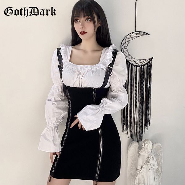 goth dark grunge punk gothic dresses harajuku vintage spring 2020 pin buckle strap egirl emo y2k aesthetic chic female dress, Black;gray
goth dark grunge punk gothic dresses harajuku vintage spring 2020 pin buckle strap egirl emo y2k aesthetic chic female dress, Black;gray