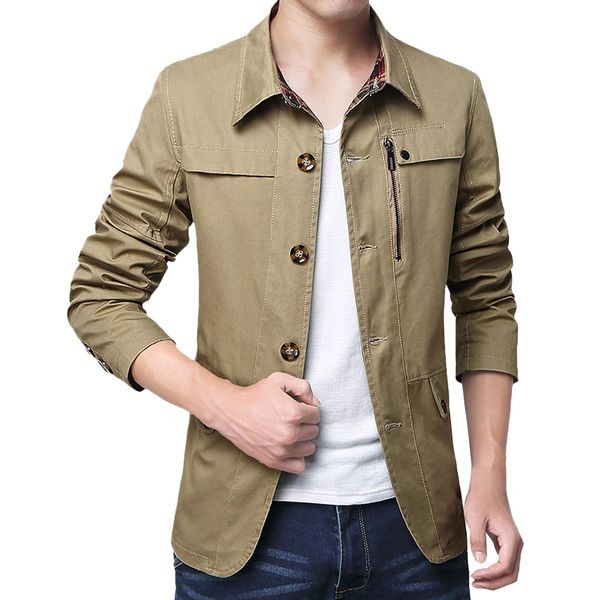 jaycosin men jacket streetwear mens clothing jacket solid overcoat outwear slim buttons coat blouse men spring, Black;brown
jaycosin men jacket streetwear mens clothing jacket solid overcoat outwear slim buttons coat blouse men spring, Black;brown
