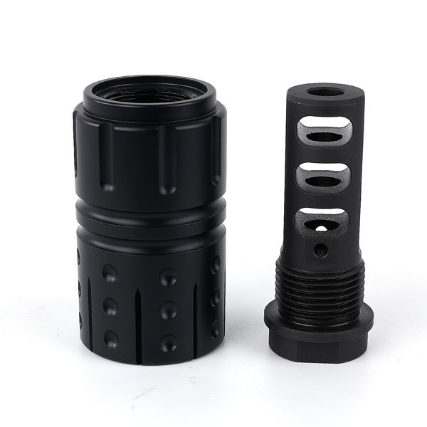 6.5mm muzzle brake 5/8-24 13/16-16 threaded sound forwarder /w washer
6.5mm muzzle brake 5/8-24 13/16-16 threaded sound forwarder /w washer