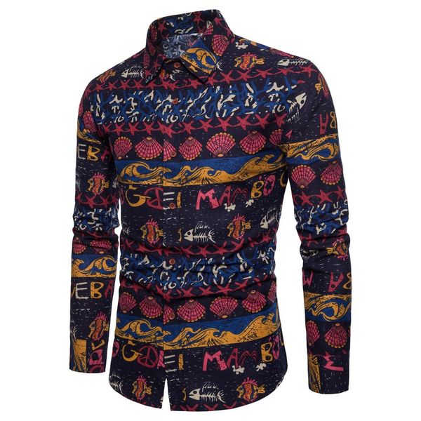 men shirt camisa casual printing men shirt long sleeve streetwear vintage turn-down collar male blouse camisa masculina, White;black
men shirt camisa casual printing men shirt long sleeve streetwear vintage turn-down collar male blouse camisa masculina, White;black