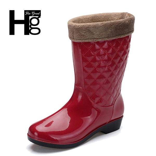 hee grand women rain boots winter mid-calf heel height increasing slip on waterproof with flock shoes woman rain boot xwx6595, Black
hee grand women rain boots winter mid-calf heel height increasing slip on waterproof with flock shoes woman rain boot xwx6595, Black