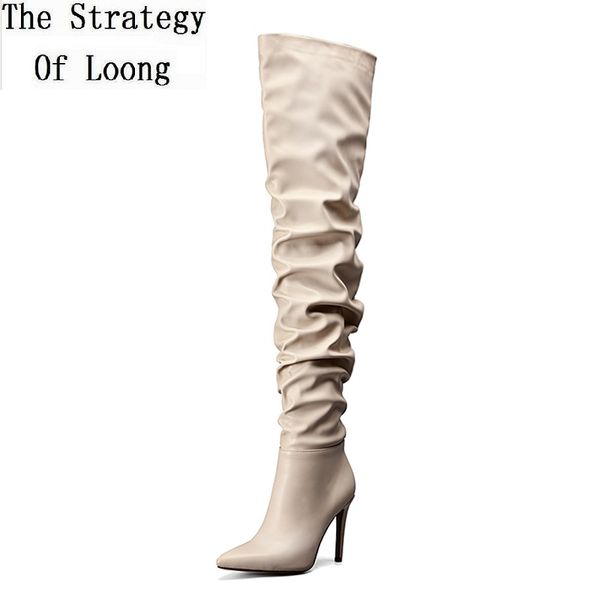 2019 new spring autumn size 36-41 over-the-knee women fashion boots super high heels pointed toe pleated lady shoes 20190721, Black
2019 new spring autumn size 36-41 over-the-knee women fashion boots super high heels pointed toe pleated lady shoes 20190721, Black