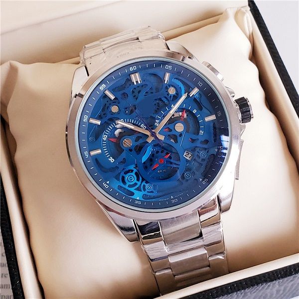royal oak men's quartz watch leisure calendar iced out watch all functions can be operated, Slivery;brown
royal oak men's quartz watch leisure calendar iced out watch all functions can be operated, Slivery;brown