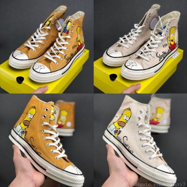 2020 cute designer simpson x convas 1970s hi donuts hand-painted limited figurines casual sneakers mens women skateboard sport shoes 36-44
2020 cute designer simpson x convas 1970s hi donuts hand-painted limited figurines casual sneakers mens women skateboard sport shoes 36-44