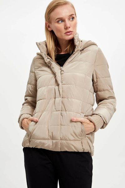 defacto new fashion hooded short coat warm woman pure color pocket thicken jacket women winter -l0515az19cw, Black
defacto new fashion hooded short coat warm woman pure color pocket thicken jacket women winter -l0515az19cw, Black