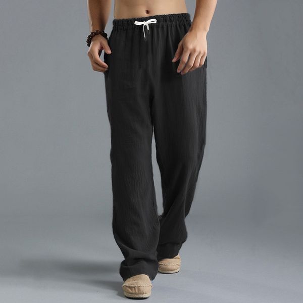 men's pants fashion trousers linen style loose casual breathable outdoor summer solid sportswear comfortable men pants trousers, Black
men's pants fashion trousers linen style loose casual breathable outdoor summer solid sportswear comfortable men pants trousers, Black