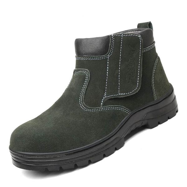 men's fashion large size steel toe caps work safety boots cow suede leather worker shoes tooling security ankle boot zapato bota, Black
men's fashion large size steel toe caps work safety boots cow suede leather worker shoes tooling security ankle boot zapato bota, Black