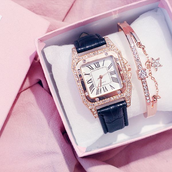women square diamond bracelet watches ladies leather band quartz wristwatches female clock zegarek damski drop shipping, Slivery;brown
women square diamond bracelet watches ladies leather band quartz wristwatches female clock zegarek damski drop shipping, Slivery;brown