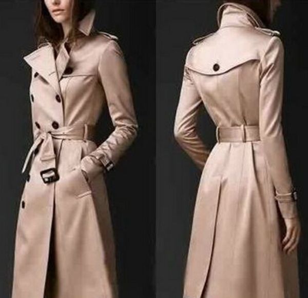 casual trench coat for women plus size long double breasted slim windbreaker outerwear fz0767, Tan;black
casual trench coat for women plus size long double breasted slim windbreaker outerwear fz0767, Tan;black