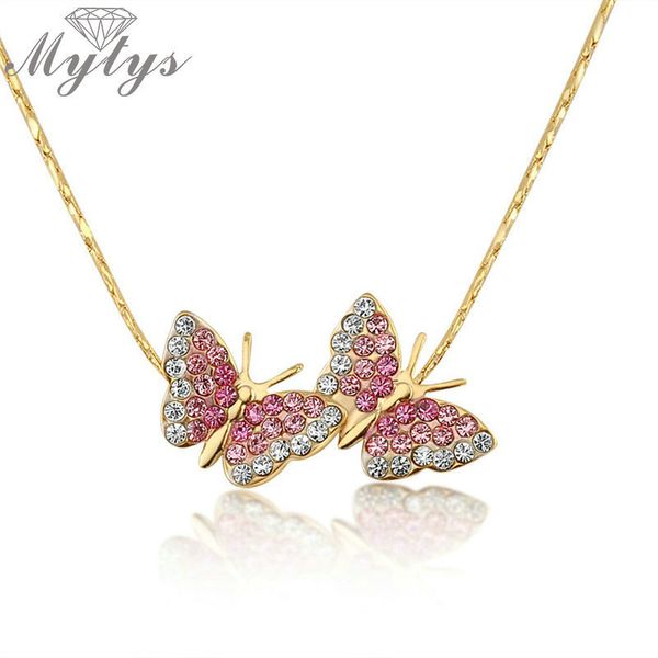 mytys wholesale double butterfly pendant necklace for female twisted singapore chain necklace women fashion jwelry n880, Silver
mytys wholesale double butterfly pendant necklace for female twisted singapore chain necklace women fashion jwelry n880, Silver
