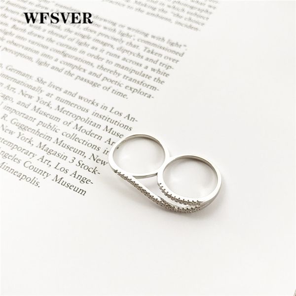 wfsver new 925 sterling silver ring unique design two fingers ring for women party fashion jewelry personality accessories, Golden;silver
wfsver new 925 sterling silver ring unique design two fingers ring for women party fashion jewelry personality accessories, Golden;silver
