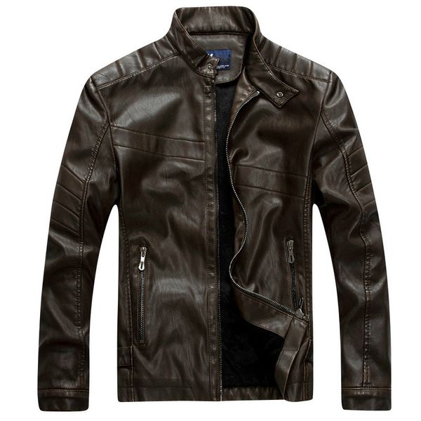 pu leather jacket men winter fashion coats size m-2xl new motorcycle leather men spring coats slim fit black / coffee
pu leather jacket men winter fashion coats size m-2xl new motorcycle leather men spring coats slim fit black / coffee