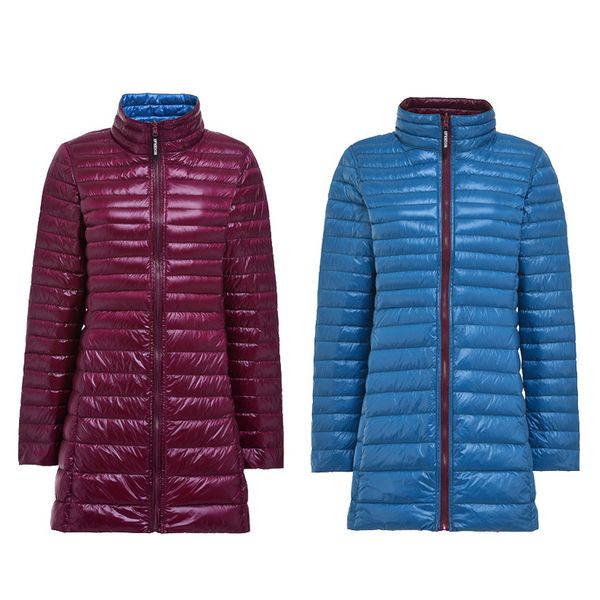 new brand female long ultra light down jacket women casual double side reversible white duck down jackets women plus size 4xl, Black
new brand female long ultra light down jacket women casual double side reversible white duck down jackets women plus size 4xl, Black