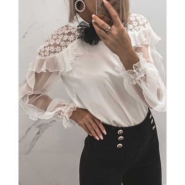 white lace mesh patchwork ruffles elegant women long sleeve casual blouse shirt ladies korean harajuku 2020 sj5620m
white lace mesh patchwork ruffles elegant women long sleeve casual blouse shirt ladies korean harajuku 2020 sj5620m