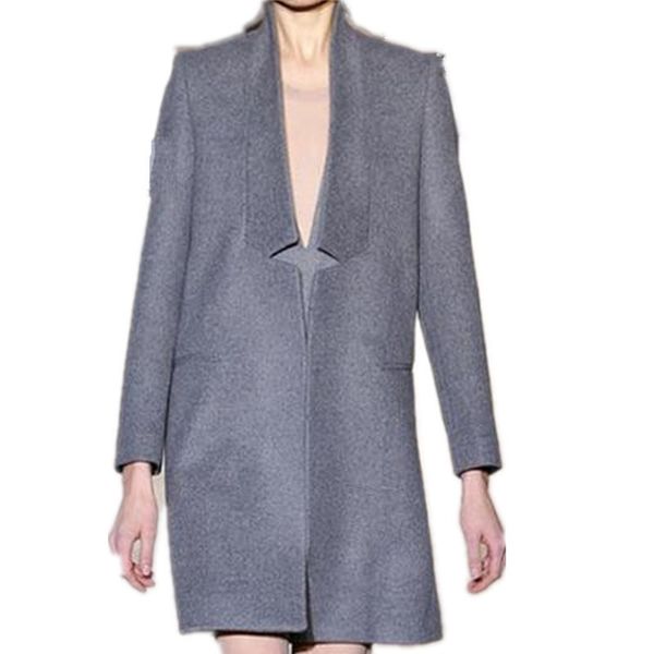 2018 fashion slim long sleeves woolen coat jacket women v neck autumn winter, Black
2018 fashion slim long sleeves woolen coat jacket women v neck autumn winter, Black