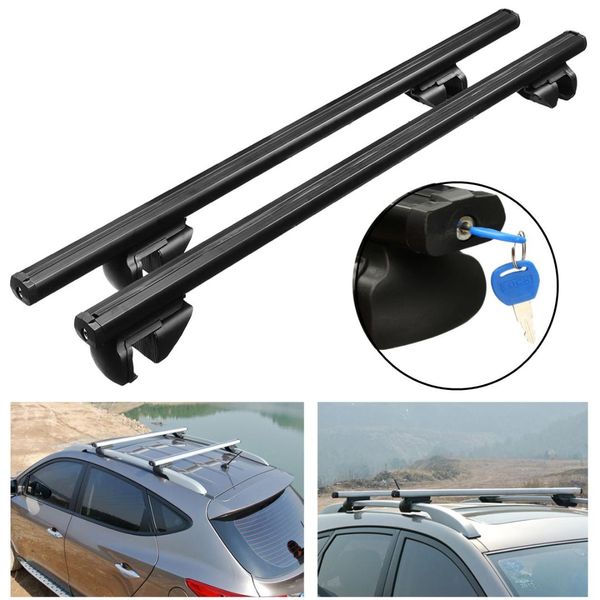 2pcs 135cm universal car silver black roof rack cross bars rails aluminum alloy lockable
2pcs 135cm universal car silver black roof rack cross bars rails aluminum alloy lockable
