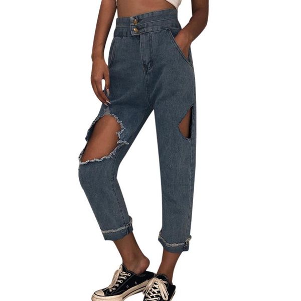 high waist skinny jeans women vintage distressed hole denim pants destroyed pencil pants female summer casual ripped trousers#y4, Blue
high waist skinny jeans women vintage distressed hole denim pants destroyed pencil pants female summer casual ripped trousers#y4, Blue