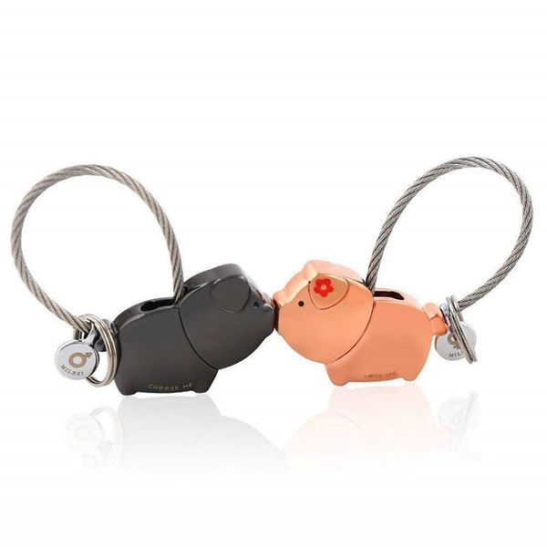 milesi cute kiss pig couple keychain for lover christmas gift women key holder chain keyring fashion souvenir pendant k0176 t190705, Silver
milesi cute kiss pig couple keychain for lover christmas gift women key holder chain keyring fashion souvenir pendant k0176 t190705, Silver