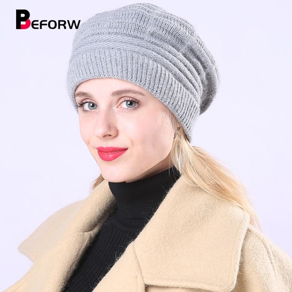beforw knitted women winter warm wool beret hats classic french plus velvet beret jacquard caps cute ladies casual hat, Blue;gray
beforw knitted women winter warm wool beret hats classic french plus velvet beret jacquard caps cute ladies casual hat, Blue;gray