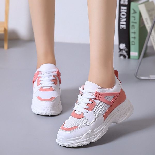 2019 new autumn and winter super-fire sneakers female breathable mesh face thick soled dad shoes tide, Black
2019 new autumn and winter super-fire sneakers female breathable mesh face thick soled dad shoes tide, Black