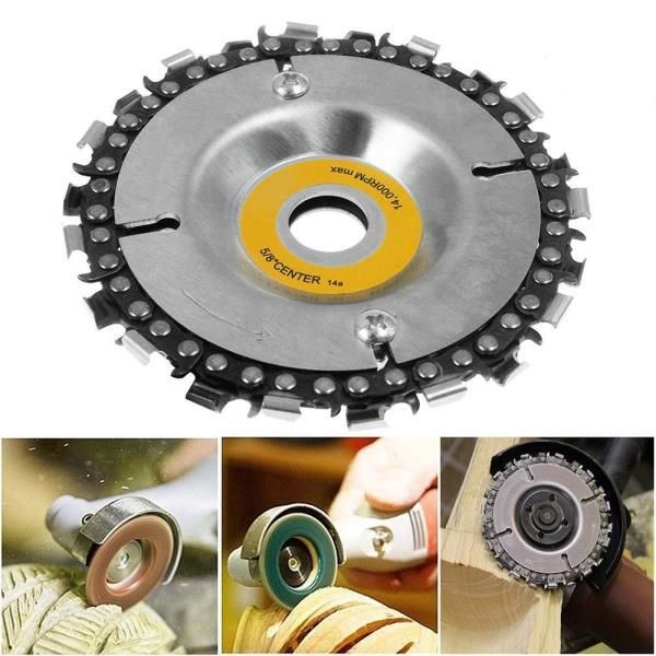grinder chain disc cutting disc tooth fine chain saw 4 inch angle carving culpting wood plastics 103*103*30mm silver
grinder chain disc cutting disc tooth fine chain saw 4 inch angle carving culpting wood plastics 103*103*30mm silver