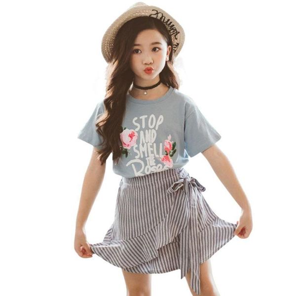 new 2 piece children's clothing girls clothes suit summer short sleeve mini fashion t-shirt + skirt set children's suit new, White
new 2 piece children's clothing girls clothes suit summer short sleeve mini fashion t-shirt + skirt set children's suit new, White