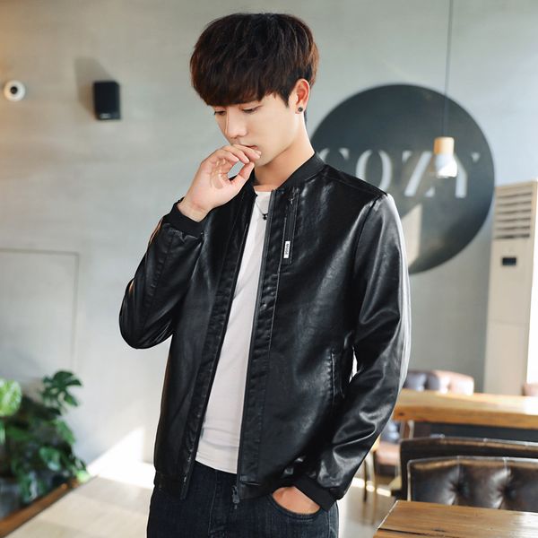 new motorcycle causal pu leather warm jacket coat men spring fashion masculinas windproof jacket overcoat men winter, Black
new motorcycle causal pu leather warm jacket coat men spring fashion masculinas windproof jacket overcoat men winter, Black