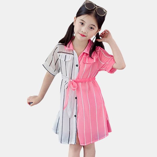 girls summer dress striped blouse dress for girl patchwork kid shirt teenage school costume for girls, Red;yellow
girls summer dress striped blouse dress for girl patchwork kid shirt teenage school costume for girls, Red;yellow