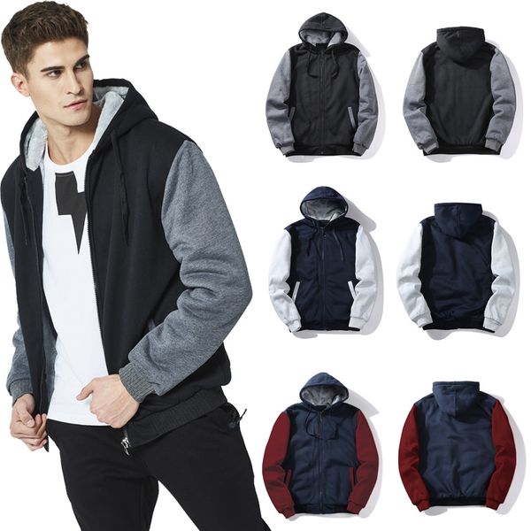 2019 new autumn winter casual hoodies sweatshirt men coat sports plus velvet thick men's jacket hoodies coat outerwear dropship, Blue;black
2019 new autumn winter casual hoodies sweatshirt men coat sports plus velvet thick men's jacket hoodies coat outerwear dropship, Blue;black