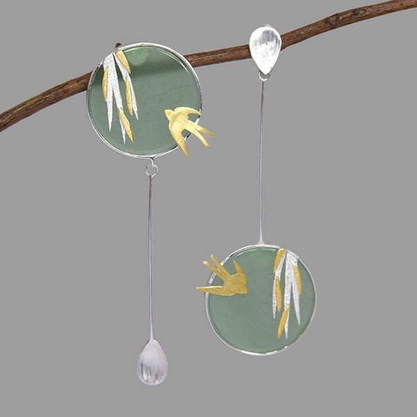 inature 925 sterling silver aventurine flying swallow drop earrings for women fashion animal jewelry gift
inature 925 sterling silver aventurine flying swallow drop earrings for women fashion animal jewelry gift