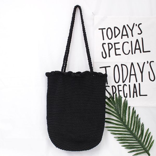 new women's one-shoulder bucket casual beach bag with bossimilan style knitted rope slant bag cute girl wild shoulder
new women's one-shoulder bucket casual beach bag with bossimilan style knitted rope slant bag cute girl wild shoulder