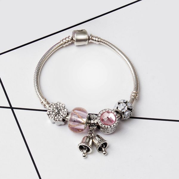 wholesale- glass cartoon charm bracelets for women crystal original diy jewelry style fit pandora with crown, Black
wholesale- glass cartoon charm bracelets for women crystal original diy jewelry style fit pandora with crown, Black