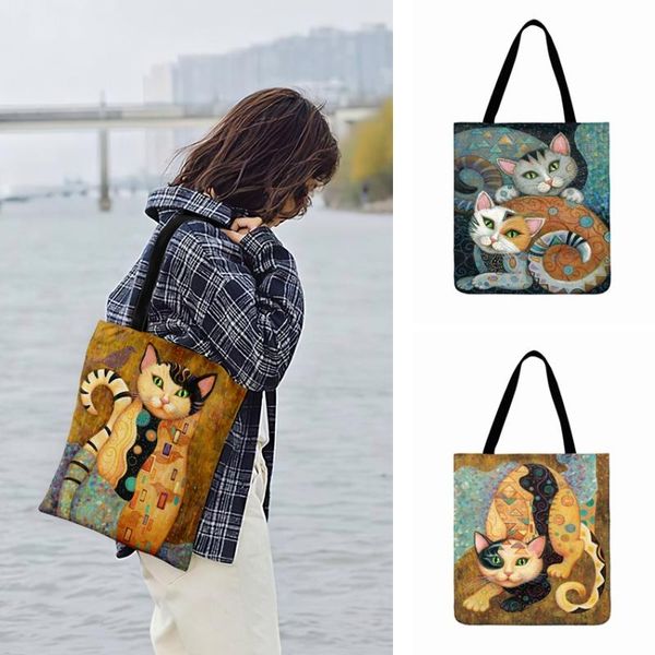outdoor beach bag golden cat art oil painting printed tote bag for women casual totes ladies shoulder fashion shopping
outdoor beach bag golden cat art oil painting printed tote bag for women casual totes ladies shoulder fashion shopping