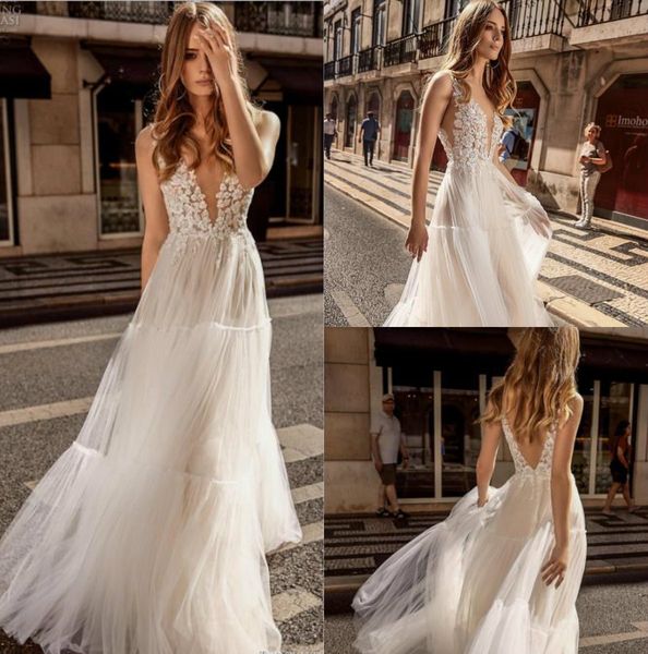 boho lace wedding dresses 2019 v neck a line formal bridal gowns sweep train backless princess wedding dress plus size, White
boho lace wedding dresses 2019 v neck a line formal bridal gowns sweep train backless princess wedding dress plus size, White