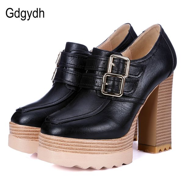 gdgydh spring autumn thick high-heeled shoes pumps woman round toe lacing female platform shoes casual office ladies 42, Black
gdgydh spring autumn thick high-heeled shoes pumps woman round toe lacing female platform shoes casual office ladies 42, Black