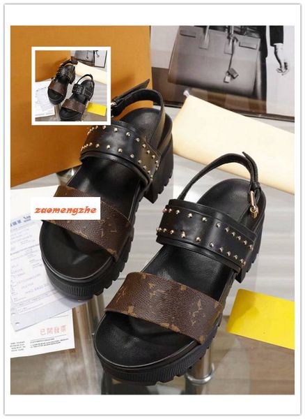 original box designer letter printing rivets metal buckle high heel shoes 1a3red sandal casual shoes size 368, Black
original box designer letter printing rivets metal buckle high heel shoes 1a3red sandal casual shoes size 368, Black