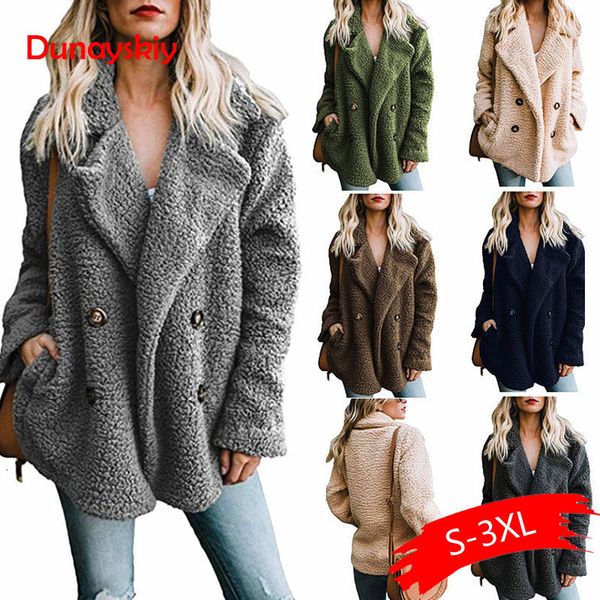 2019 winter solid coat women autumn wide lapel loose warm outwear female casual jumper ladies loose blend coat wool blend ladies, Black
2019 winter solid coat women autumn wide lapel loose warm outwear female casual jumper ladies loose blend coat wool blend ladies, Black
