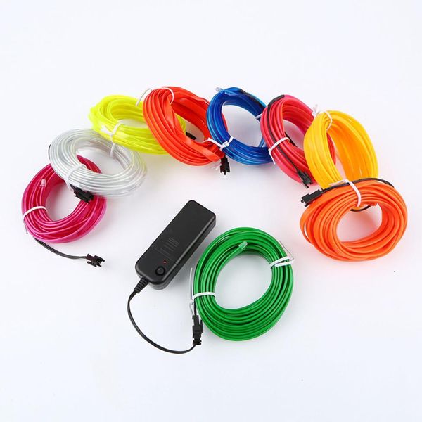 5m flexible neon light glow el wire rope tube flexible neon light 8 colors car dance party costume+controller christmas party decor light
5m flexible neon light glow el wire rope tube flexible neon light 8 colors car dance party costume+controller christmas party decor light