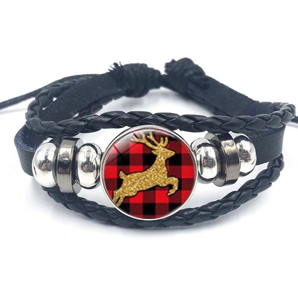 christmas gift diy multi-layer woven leather bracelet merry christmas glass cabochon bracelet, Golden;silver
christmas gift diy multi-layer woven leather bracelet merry christmas glass cabochon bracelet, Golden;silver