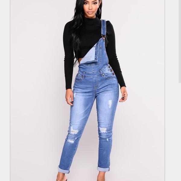 ripped suspenders women's stretch trousers women's casual jeans pants female cotton jeans sports personality pants, Blue
ripped suspenders women's stretch trousers women's casual jeans pants female cotton jeans sports personality pants, Blue