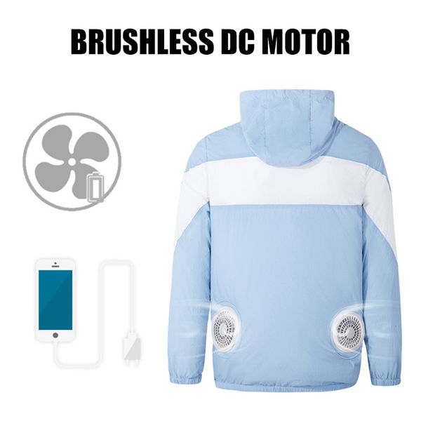 running jackets summer sun protection clothing coat with fan cooling air-conditioning cycling outdoor sports, Black;red
running jackets summer sun protection clothing coat with fan cooling air-conditioning cycling outdoor sports, Black;red