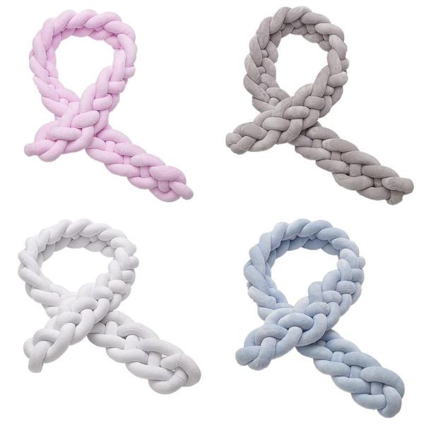 soft baby crib bumper soft knotted braided pillow protector for baby bed decoration bedding supplies
soft baby crib bumper soft knotted braided pillow protector for baby bed decoration bedding supplies